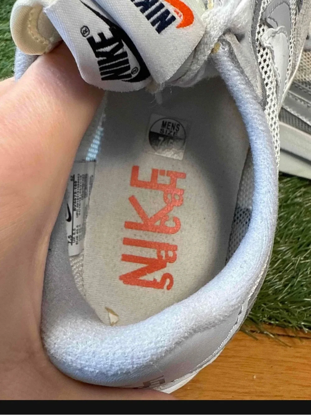 Sacai x Nike LDWaffle Summit White Grey Men’s Size 7.5 Sneakers Shoes BV0073-100